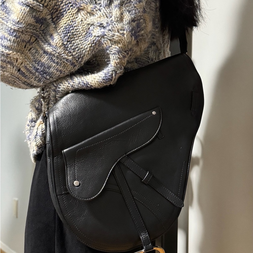Dior Saddle Black Leather Bag - Picture 5 of 5